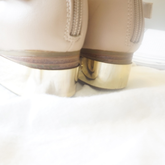 Nude Pointed Toe Booties - Picture 6 of 7